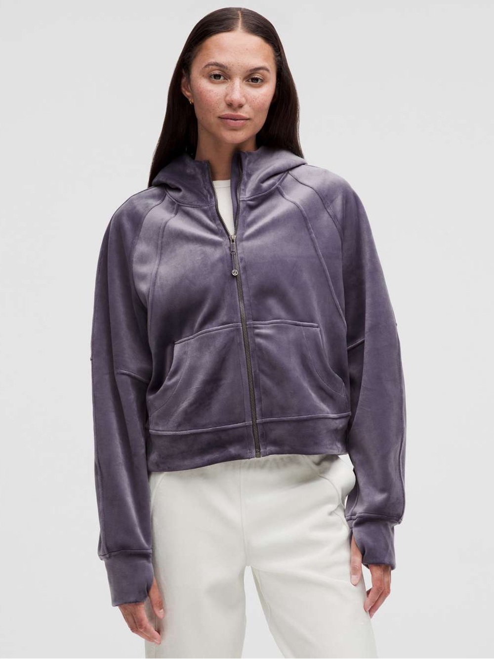Lululemon Scuba Oversized Full-Zip Hoodie Velvet -Nightfall - Picture 3 of 9